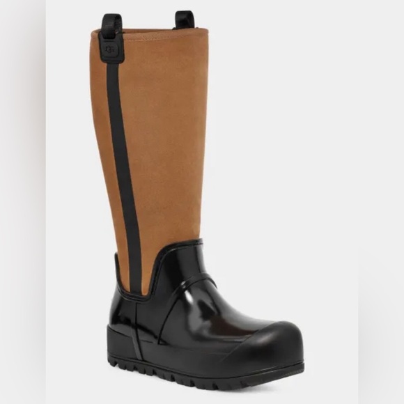 UGG Raincloud Tall black brown tall Suede boots size 10 brand new - Picture 4 of 9